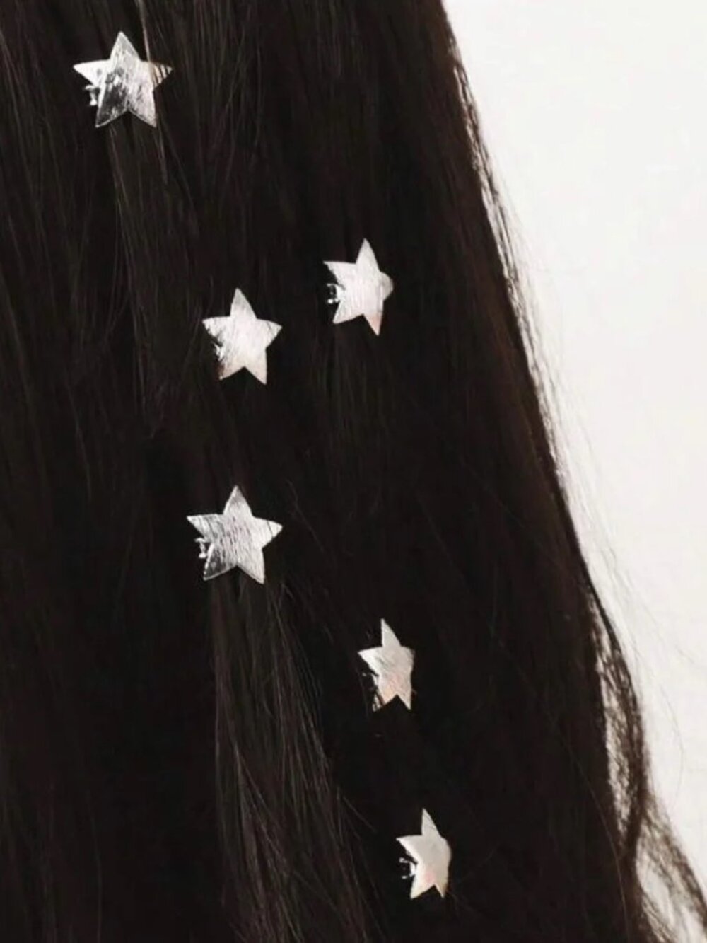 Silver Star Hair Accessories Celestial Y2K Coquette Indie Hair Clips